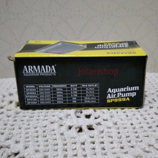 ARMADA sp999a mesin pompa udara aquarium aquascape aerator gelembung oksigen