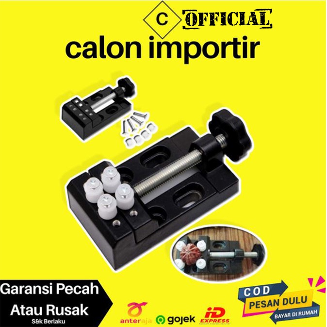 Ragum Catok Clamp Penjepit Besi Kayu Mini DIY Carving Bench Sculpture Craft Portable Multifungsi COD