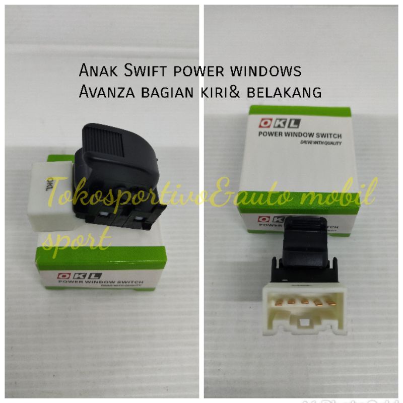 Anak switch saklar power windows Avanza  Xenia lama old taruna saklar jendela kaca Avanza xenia kiri