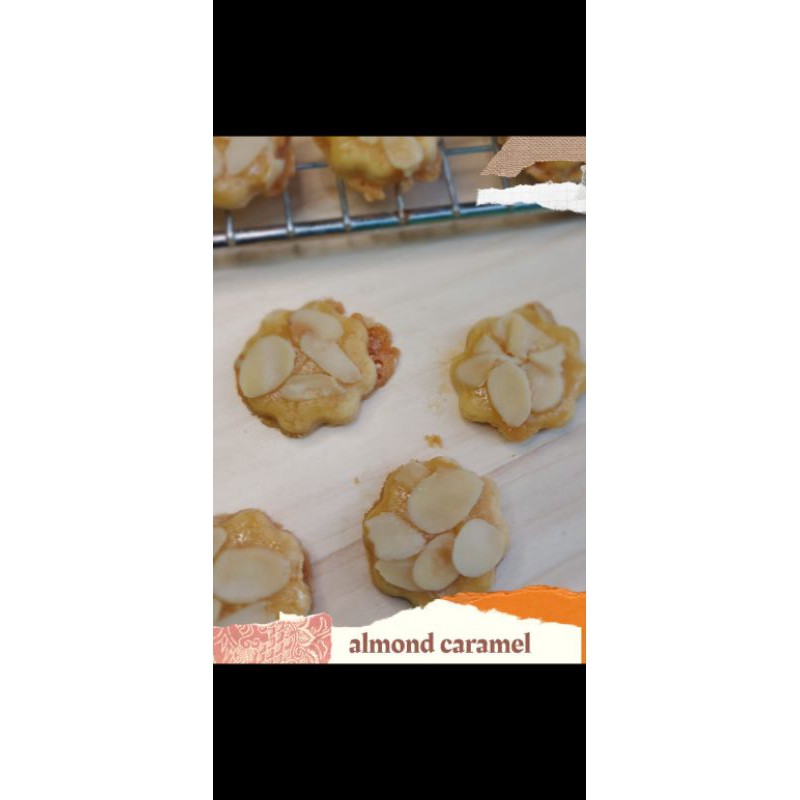 

kue kering almond caramel homemade