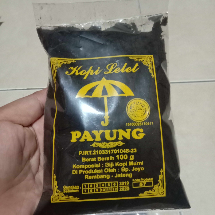 

NEW kopi lelet lasem cap payung 100gr varian hitam(kemasan ekonomis)