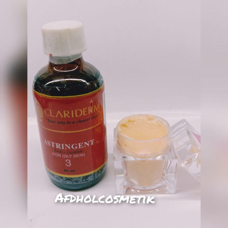 PROMO PAKET TERMURAH CREAM CLARIDERM SUPER + TONER CLARIDERM