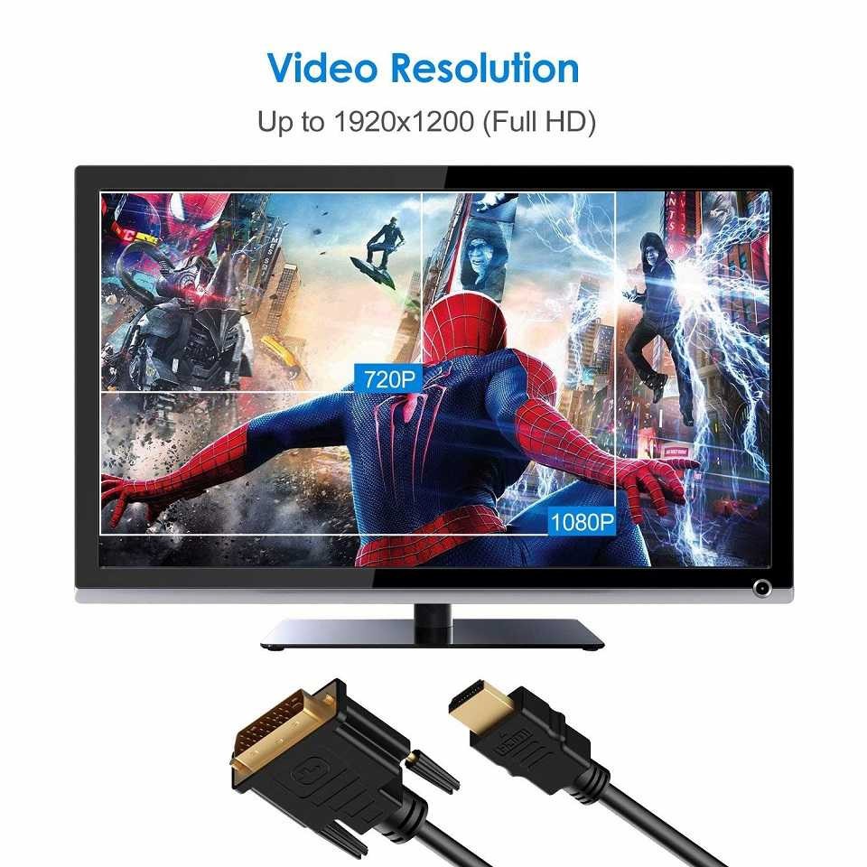 Terbaru ! FSU Kabel Video Adapter HDMI to DVI 24+1 Pin 1080P 1.8M - BL-DH