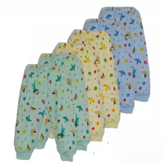 3 Pcs Celana Panjang Bayi Merk ELVIRA Baby - Celana Panjang Bayi - 3 Warna Bermotif