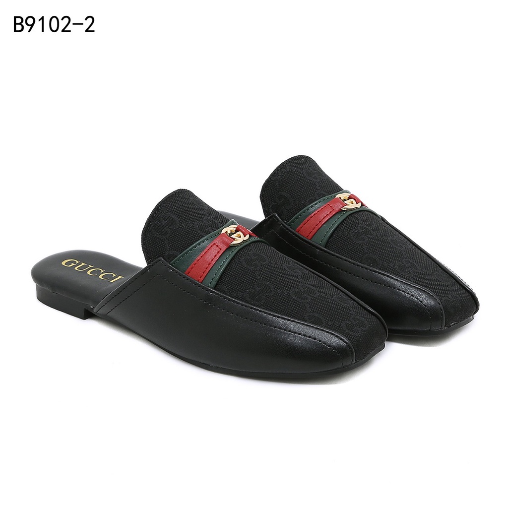 GC Leather &amp; GG Canvas Loafers B9102-2