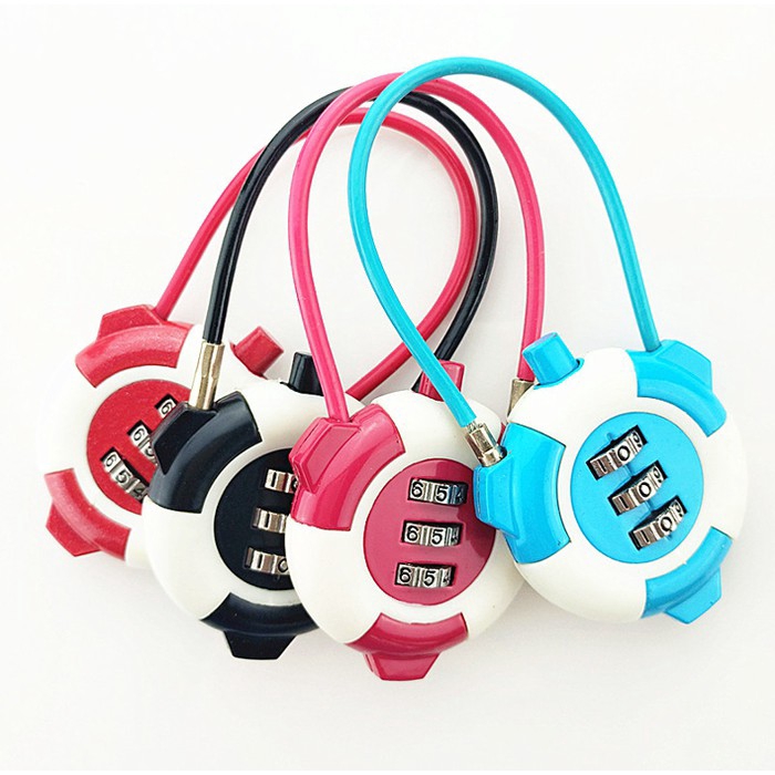 Gembok Koper Mini Kode Angka Mesh Rope Aman Lucu Termurah