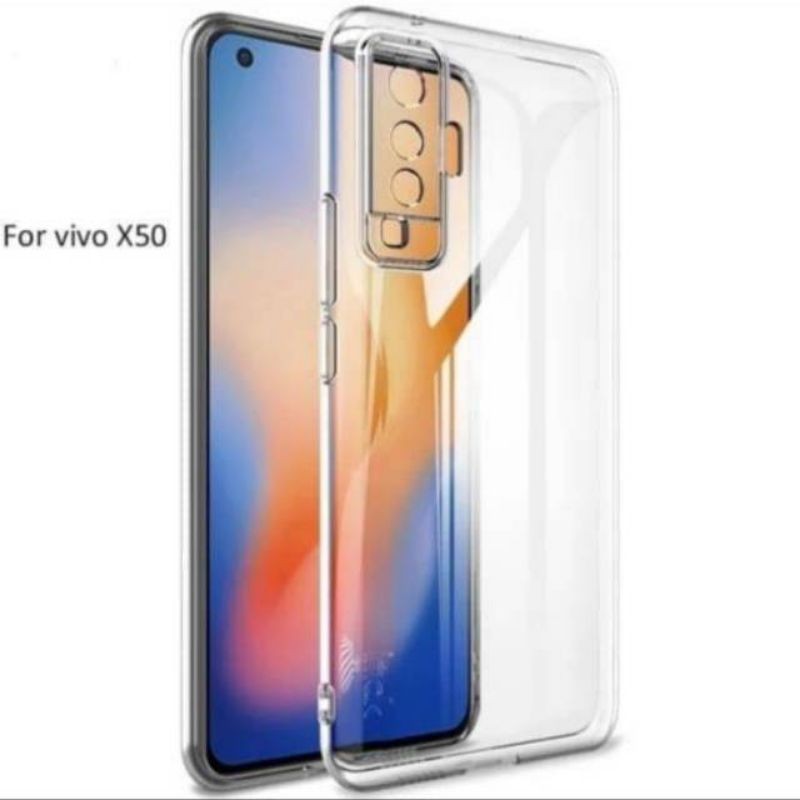 Vivo X50 / X50pro Softcase Bening HD Shockproof Cover Tebal Soft Case Clear Silikon