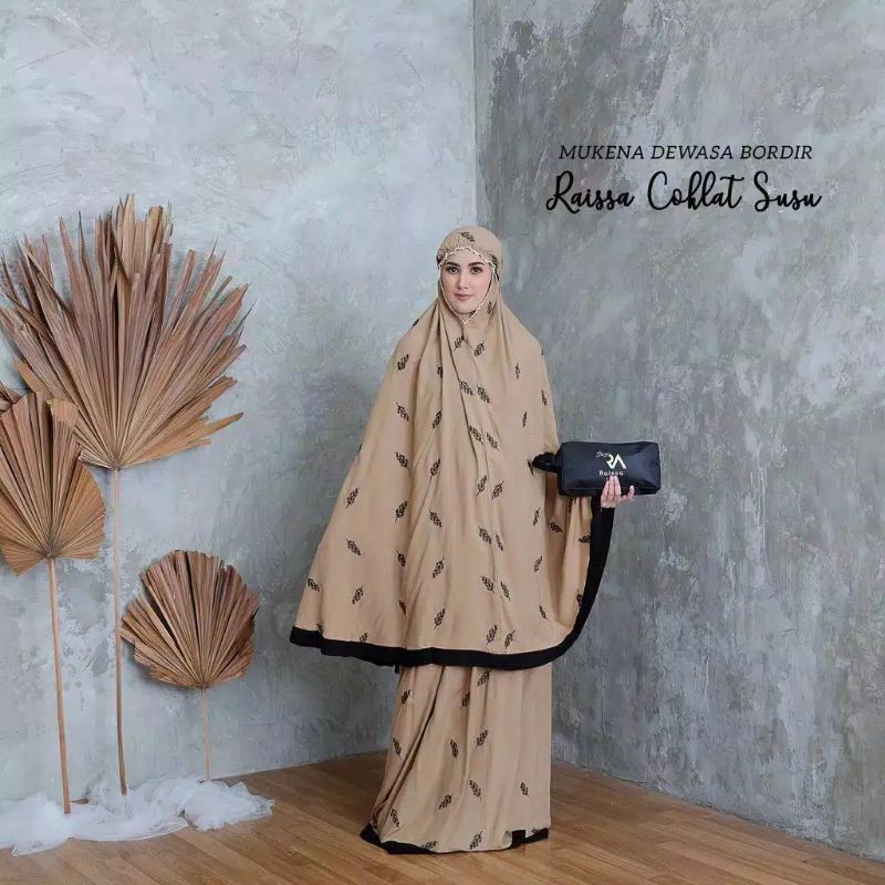 MUKENA DEWASA BORDIR RAISA | MUKENA MURAH | MUKENA KEKINIAN | MUKENA DEWASA