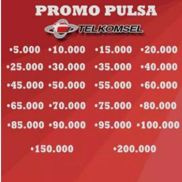 Promo Pulsa Telkomsel Tf dan Reguler