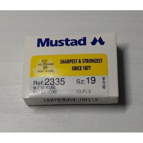 Kail mata pancing cap Mustad 2335 putih no.19