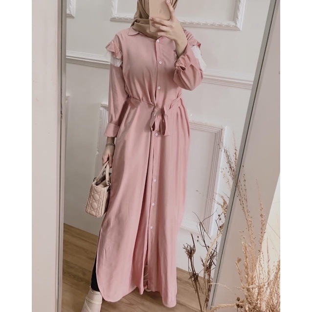 (MGA) GAMIS WEVI TUTU DAILY BUSUI DRESS WOLFIS