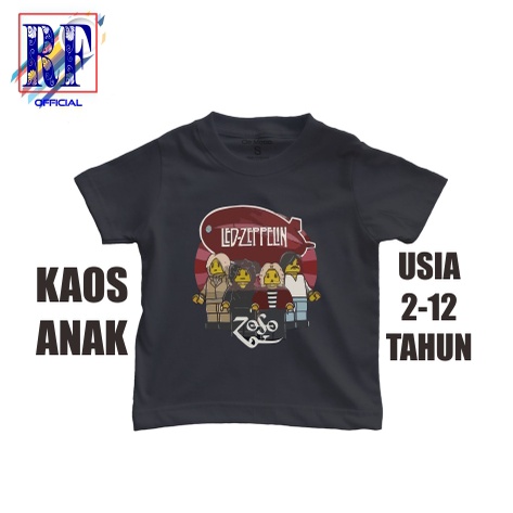 KAOS ANAK LED ZEPPELIN LEGO BAJU  BAND T-SHIRT VINTAGE KAOS KIDS TEE OOTD UNISEX PAKAIAN FASHION ANA
