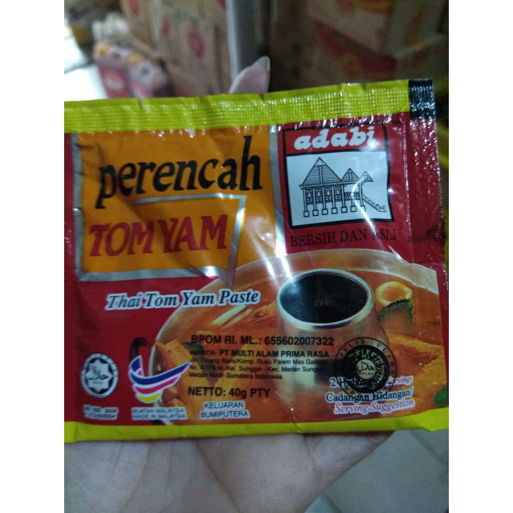 ADABI PERECAH TOMYAM SACHET 40 GRAM