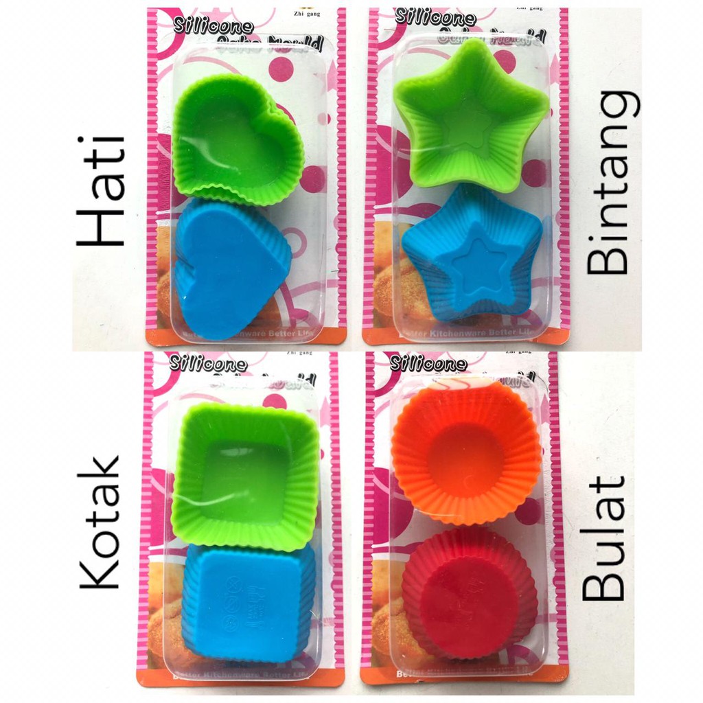 Cetakan Molding Set 6 Kotak/Hati/Cetakan Molding Coklat / Cetakan Molding Kue /Silicone Cake Mould