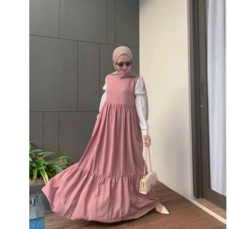 Zeline dress by Dewihijab Apparel | Tersedia size XS S M L XL XXL XXXL