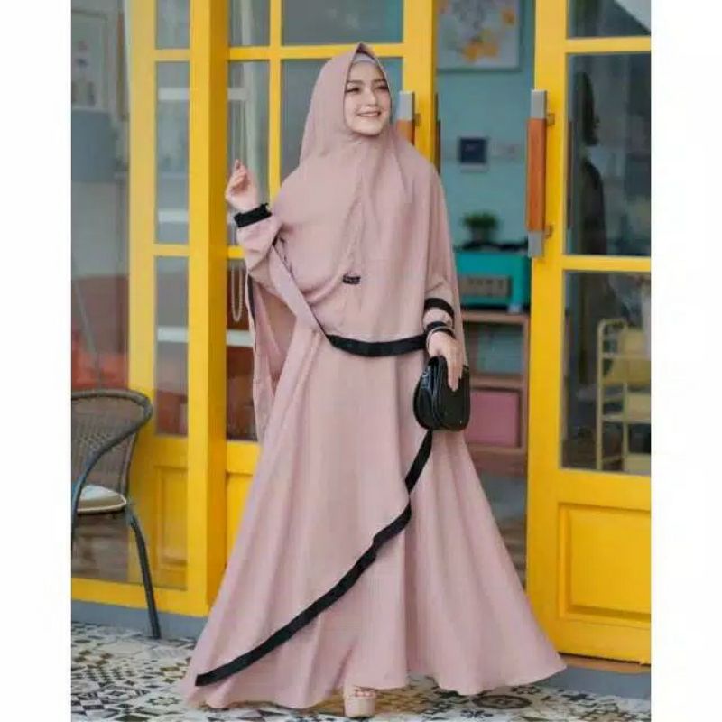 RAHMA SYARI UKURAN 4XL - XXXL - XXL - XL - L - M GAMIS SYARI JUMBO BUSUI TERBARU SET KHIMAR DRESS POLOS GAMIS SYAR'I BIG SIZE KONDANGAN TERLARIS PESTA TERMURAH BERKUALITAS DRESS PLUS HIJAB GAMIS UMROH HAJI
