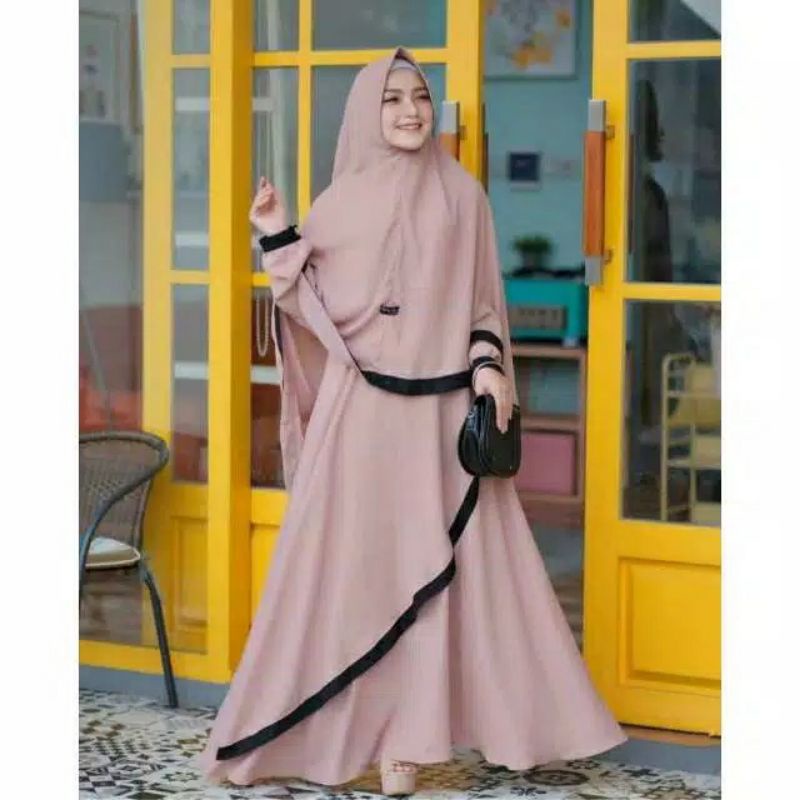 RAHMA SYARI UKURAN 4XL - XXXL - XXL - XL - L - M GAMIS SYARI JUMBO BUSUI TERBARU SET KHIMAR DRESS POLOS GAMIS SYAR'I BIG SIZE KONDANGAN TERLARIS PESTA TERMURAH BERKUALITAS DRESS PLUS HIJAB GAMIS UMROH HAJI