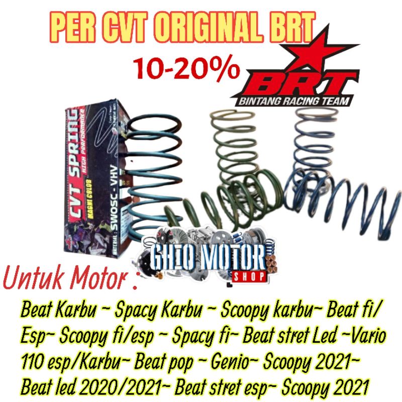 Per cvt BRT scopy karbu / Beat karbu / Spacy karbu / Spring cvt  per keong cvt BRT BOGOR Per Cvt Brt Beat fi scoopy fi spacy fi Vario 110 fi Pcx Varuo adv nmax aerox lexi mio sporty mio j Spring CVT BRT Beat fi Vario 150 Pcx 150 160 Lexi Ghio motor shop