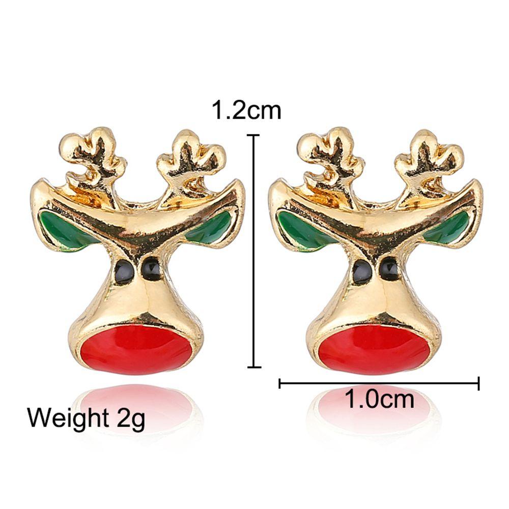 Lily 1pasang Anting Tusuk Wanita Hadiah Kruk Enamel Fashion Rusa