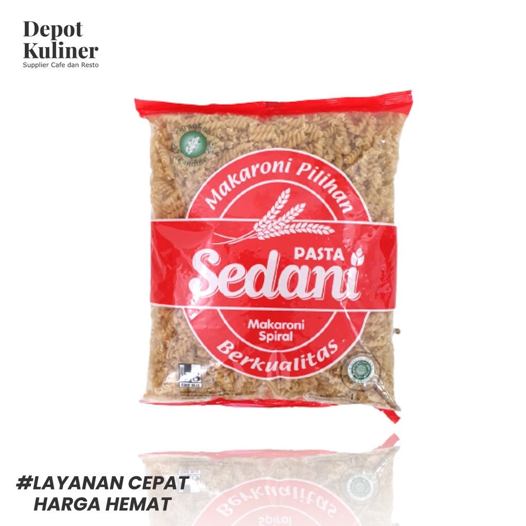 

Makaroni Spiral Sedani 1 KG Pasta Berkualitas