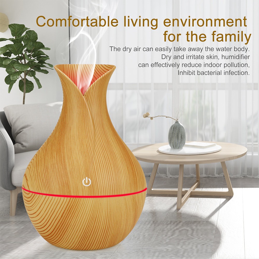 HUMIDIFIER PURIFIER AROMA ESSENTIAL OIL DIFFUSER PELEMBAB PENGHARUM RUANGAN KUNCUP MARBLE WOODEN