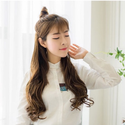 Hairclip korean Wave Blow (ombak bawah) 50cm - 60cm rambut palsu curly