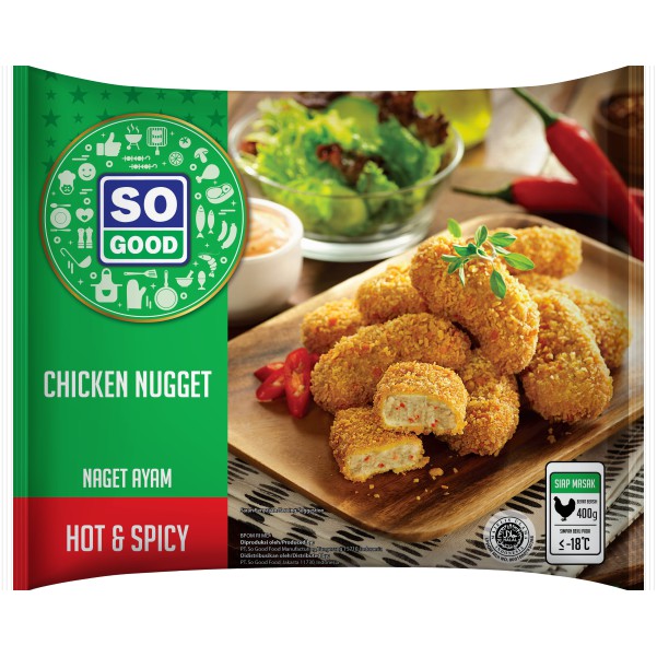 

SO GOOD CHICKEN NUGGET HOT SPICY 400 G