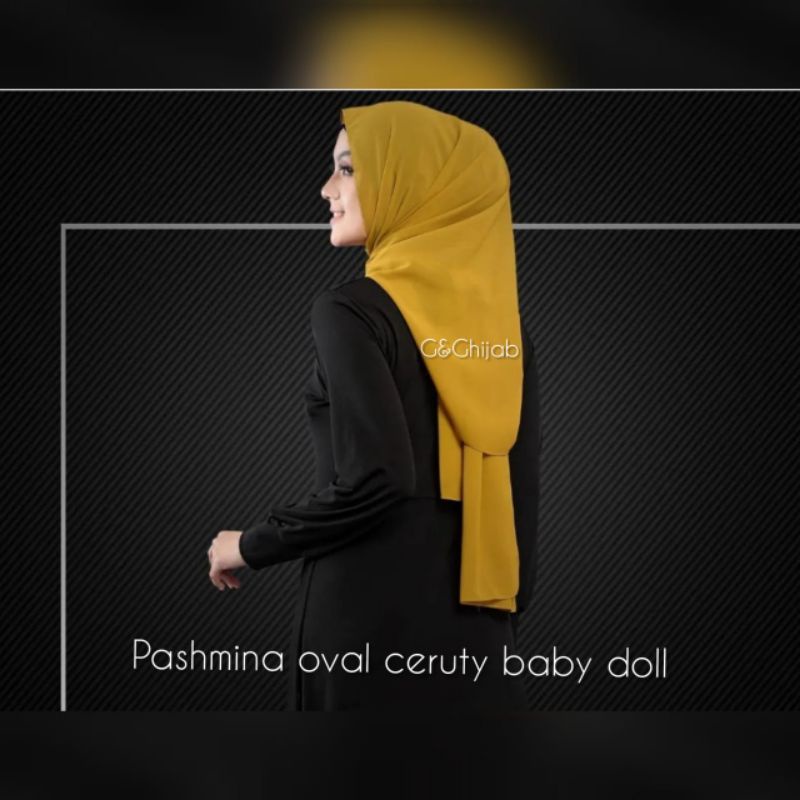 PASHMINA CURVE | PASHMINA OVAL CERUTY BABY DOLL PREMIUM | PASHMINA OVAL CERUTY DISEIN TERBARU