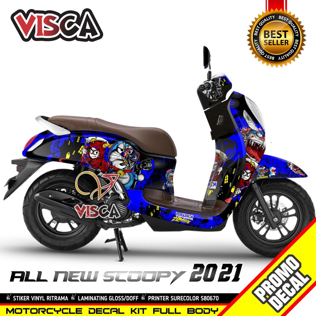 Decal Scoopy Full Body Stiker Scoopy 2021 Stiker Scoopy 2021 Full Body Decal Scoopy New 2021 Doraemo