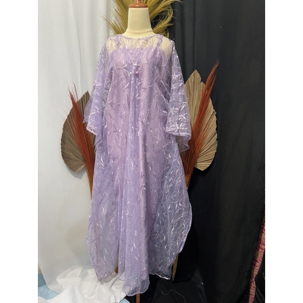 Kaftan tile mutiara Bidadari Khayangan color Colour Pop Edition / Baju pesta Kondangan Baju Bridesmaid Sragaman Wisuda kekinian warna Hits / Kaftan setelan edisi warna gonjreng gemes