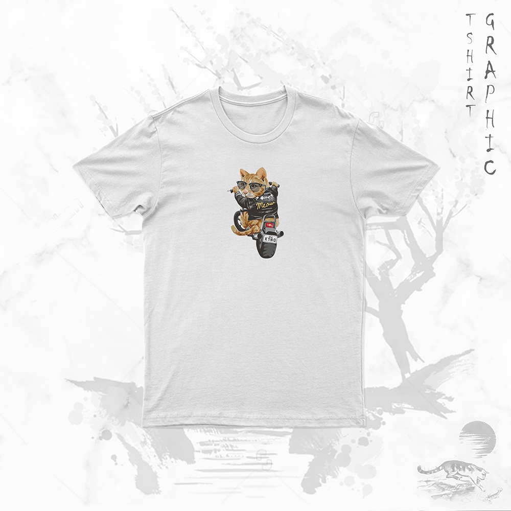 Kaos Kucing Imut Gemoy Baju Pria dan Wanita Lucu Distro | Custom Tulisan Distro Hitam Putih Terbaru 