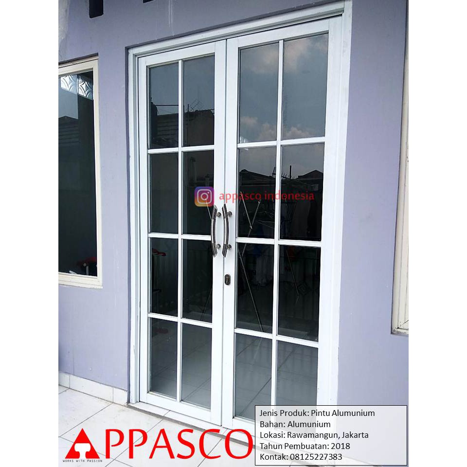 Pintu Kaca Aluminium Minimalis Di Rawamangun Shopee Indonesia