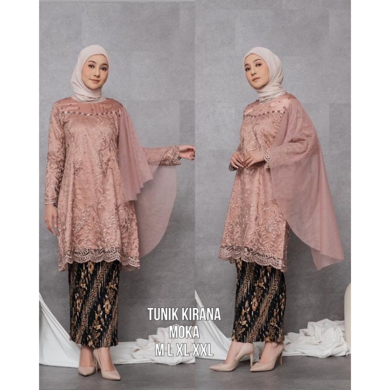 Setelan tunik irani//tunik tulle modern//tunik pesta terbaru