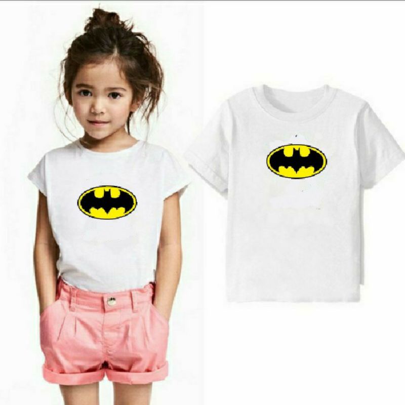 Kaos Oblong Anak Unisex Usia 2-10th Baju Oblong Anak Atasan Anak Cotton Combed