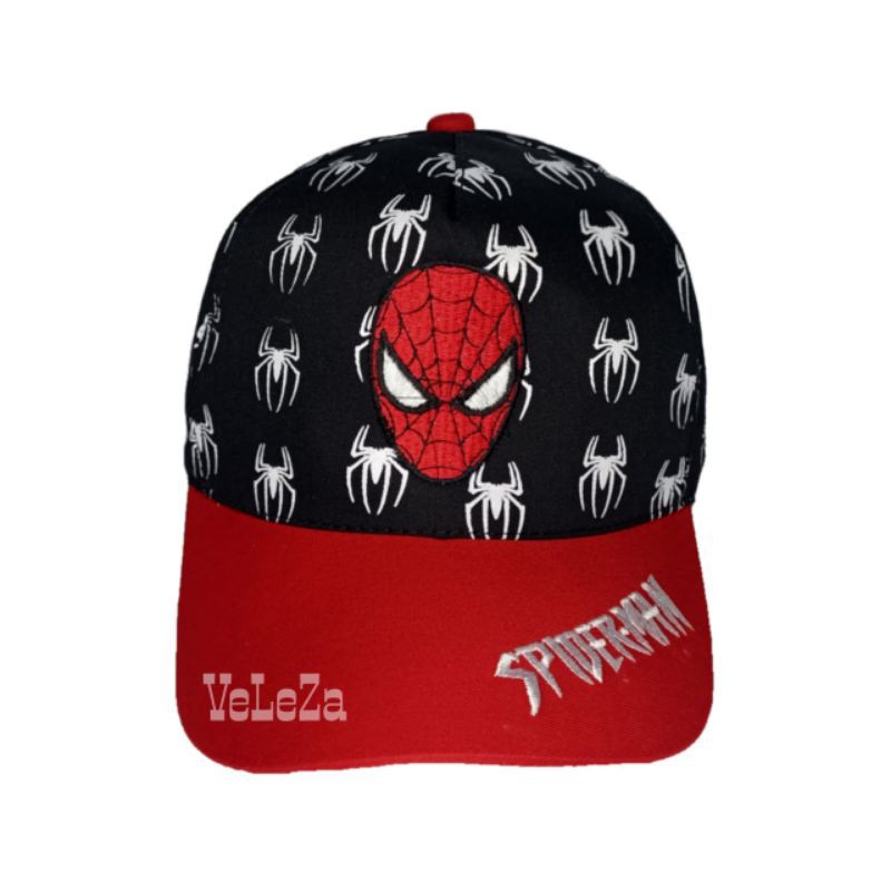 Topi anak karakter spiderman bordir topi anak laki-laki topi karakter - Topi anak