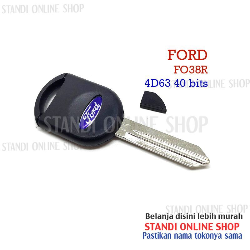 Casing Kunci Key Shell Blank Bahan Kunci Mobil Ford Escape Chip 4D63