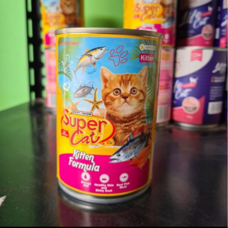 Super Cat Kitten formula Kaleng 400gr Makanan Basah Kucing