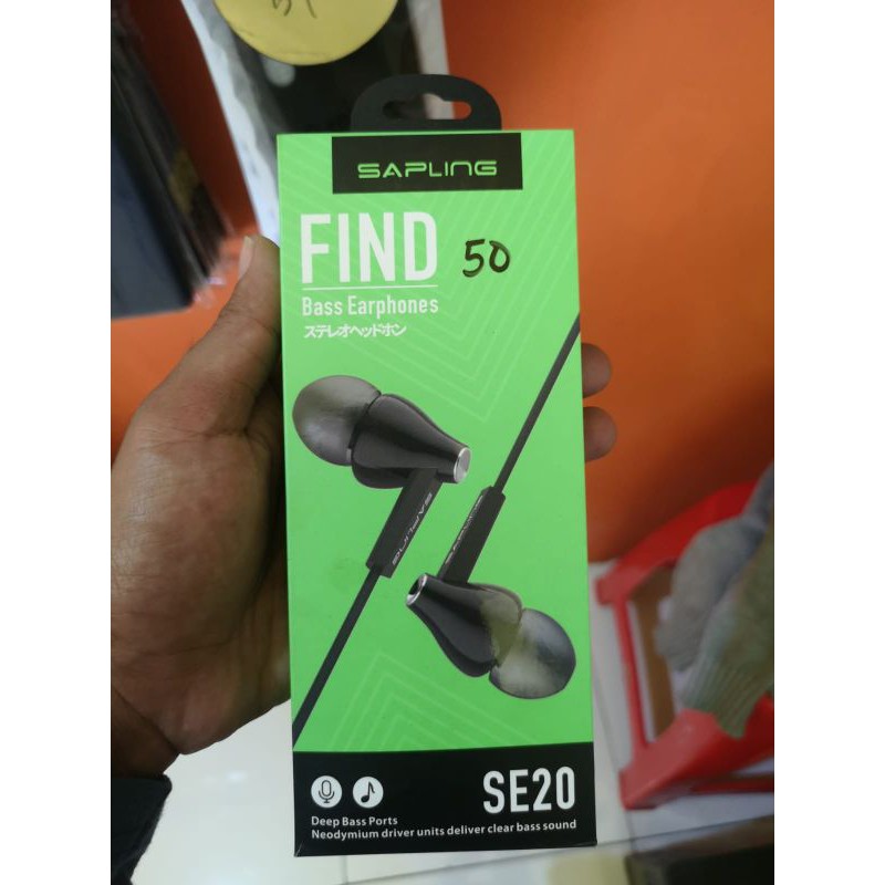 Earphone Headset Sapling Se20