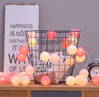  Lampu  Bola  20 LED untuk Dekorasi Hiasan Tumblr Import 