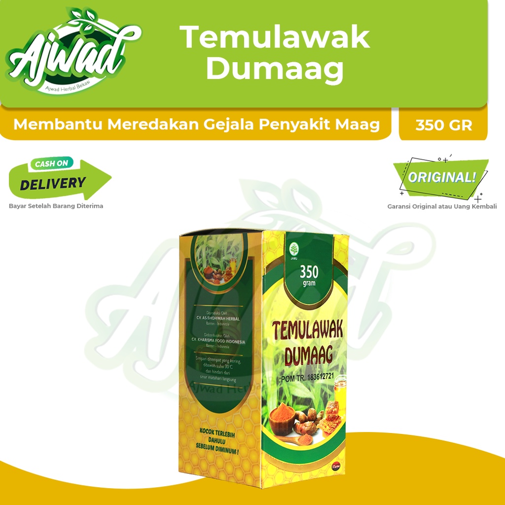 Madu Temulawak Dumaag 350gr | Obat Herbal Asam Lambung, Maag, Gerd, Tukak Lambung | Kharisma Food-3