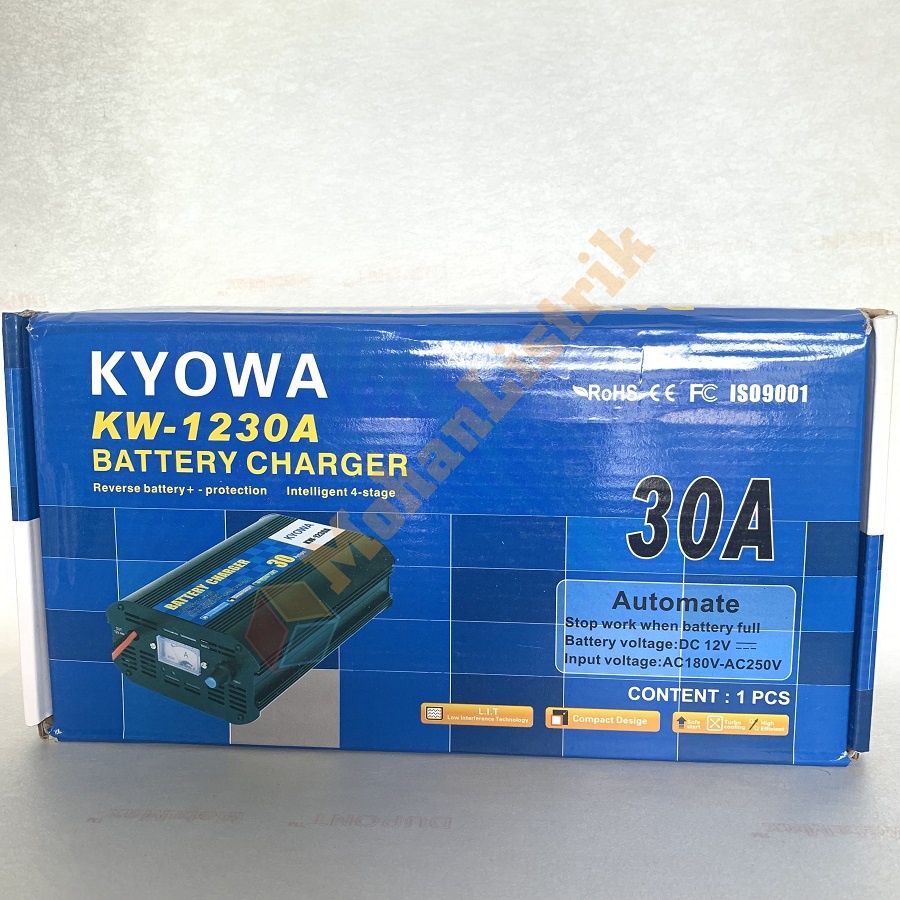 Cas Aki Kyowa 30 Ampere 12 V Charger Baterai Aki 30A 12V Batre Battery