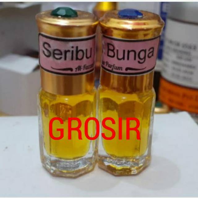 Minyak wangi seribu bunga/1000 bunga,asli by labor murni 100% ukuran 3ml,6ml&12ml Tola roll on