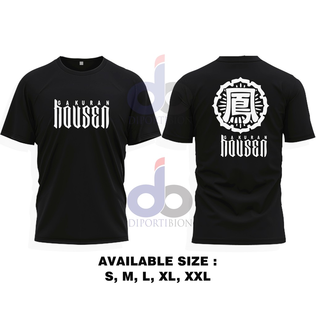 Kaos Distro Crows Zero Housen Gakura  / CROWS ZERO HOUSEN GAKURA Graphic Kaos Lengan Pendek