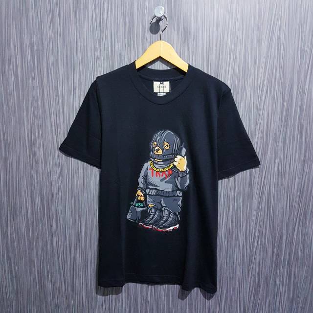 Kaos pria gucci tea mike bear trap premium