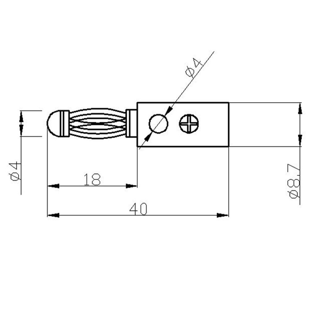 Nickolas1 Konektor 10pcs Speaker 4mm Kabel Kawat Adaptor Lapis Emas