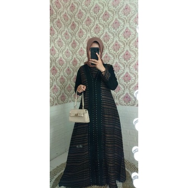 (Bisa cod) Abaya by original Zulfa versi hikmat KW model terbaru