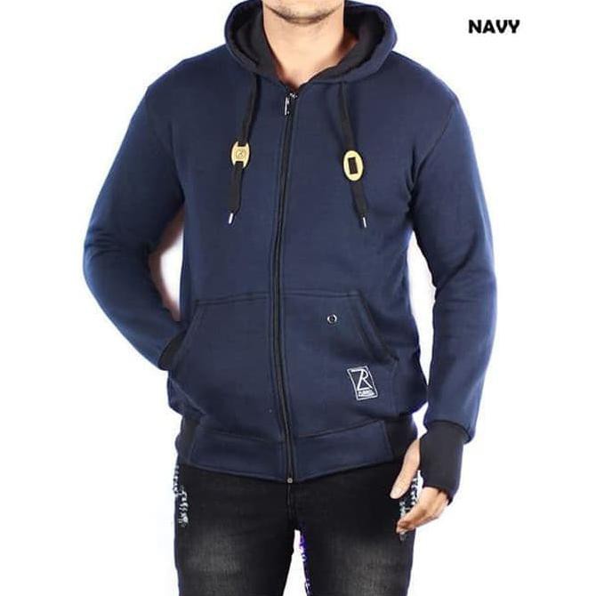 Zurrel Jaket Sweater Hoodie Polos Navy