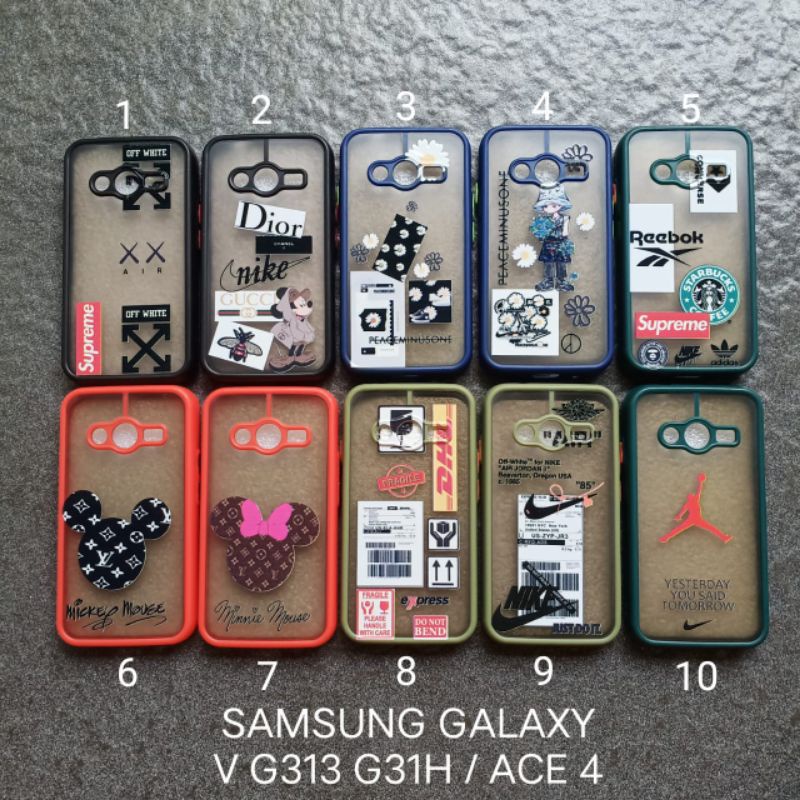 Case gambar Samsung galaxy V . V+ . G313 . G316 motif cewek soft softcase softshell silikon cover casing kesing housing