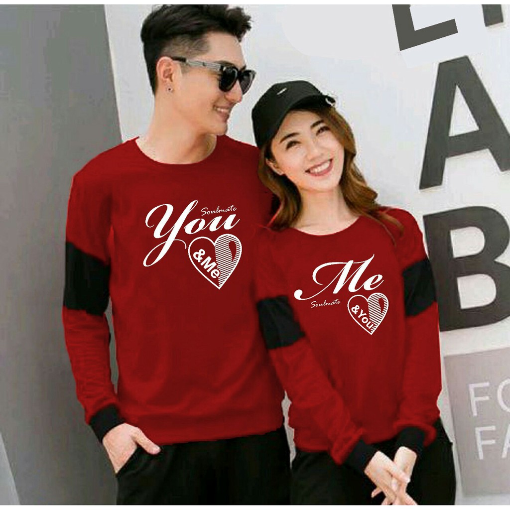 CP Soulmate bV / Baju pasangan wanita pria / Couple soulmate