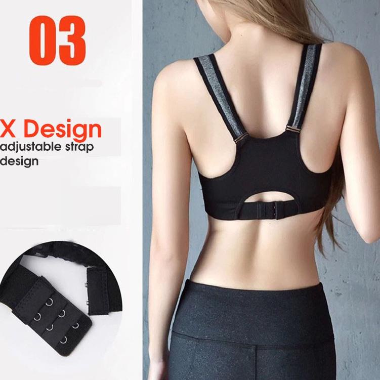 Langsung Beliii.. Seamless Sport Bra Zipper pakaian Dalam Wanita/gym bra/senam bra 801
